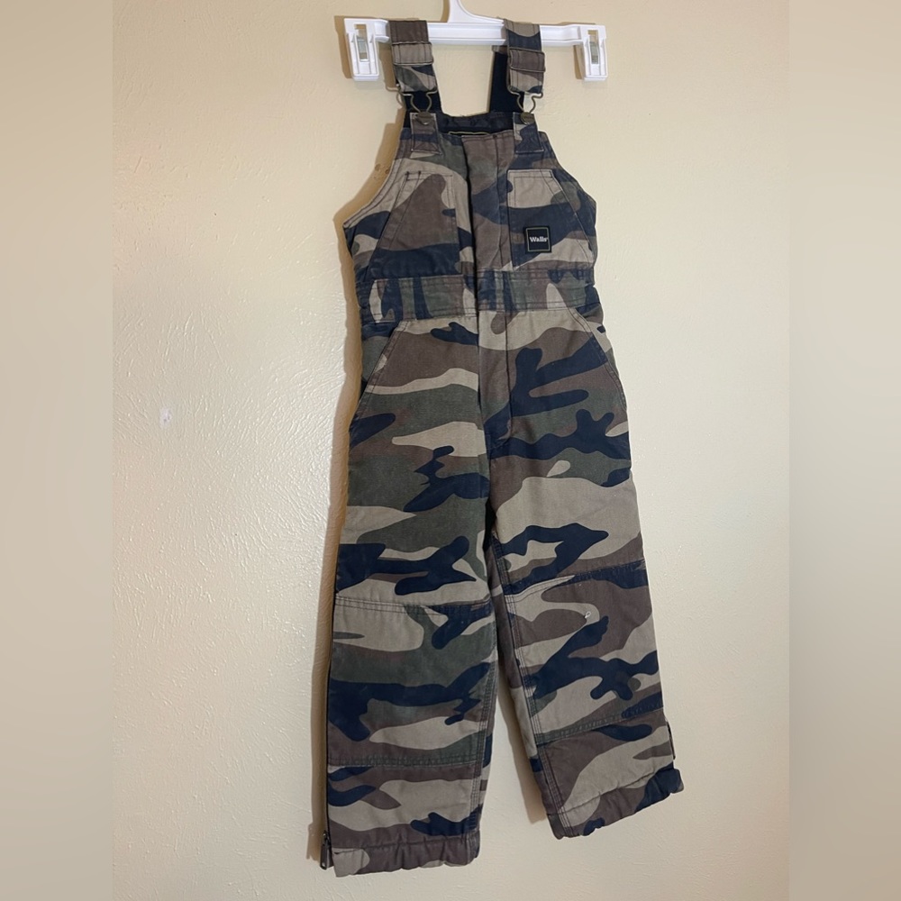 WALLS TOUGH WEAR, CAMO OVERALLS, SIZE 6/7